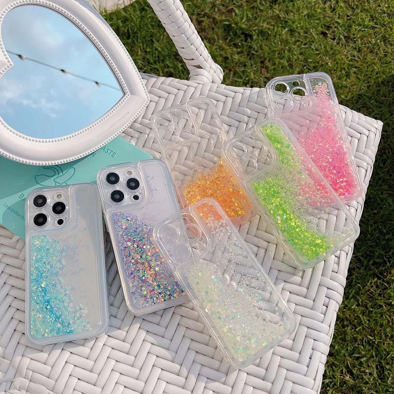 Transparent Luminous Bling Rhinestones Phone Case For iphone 11