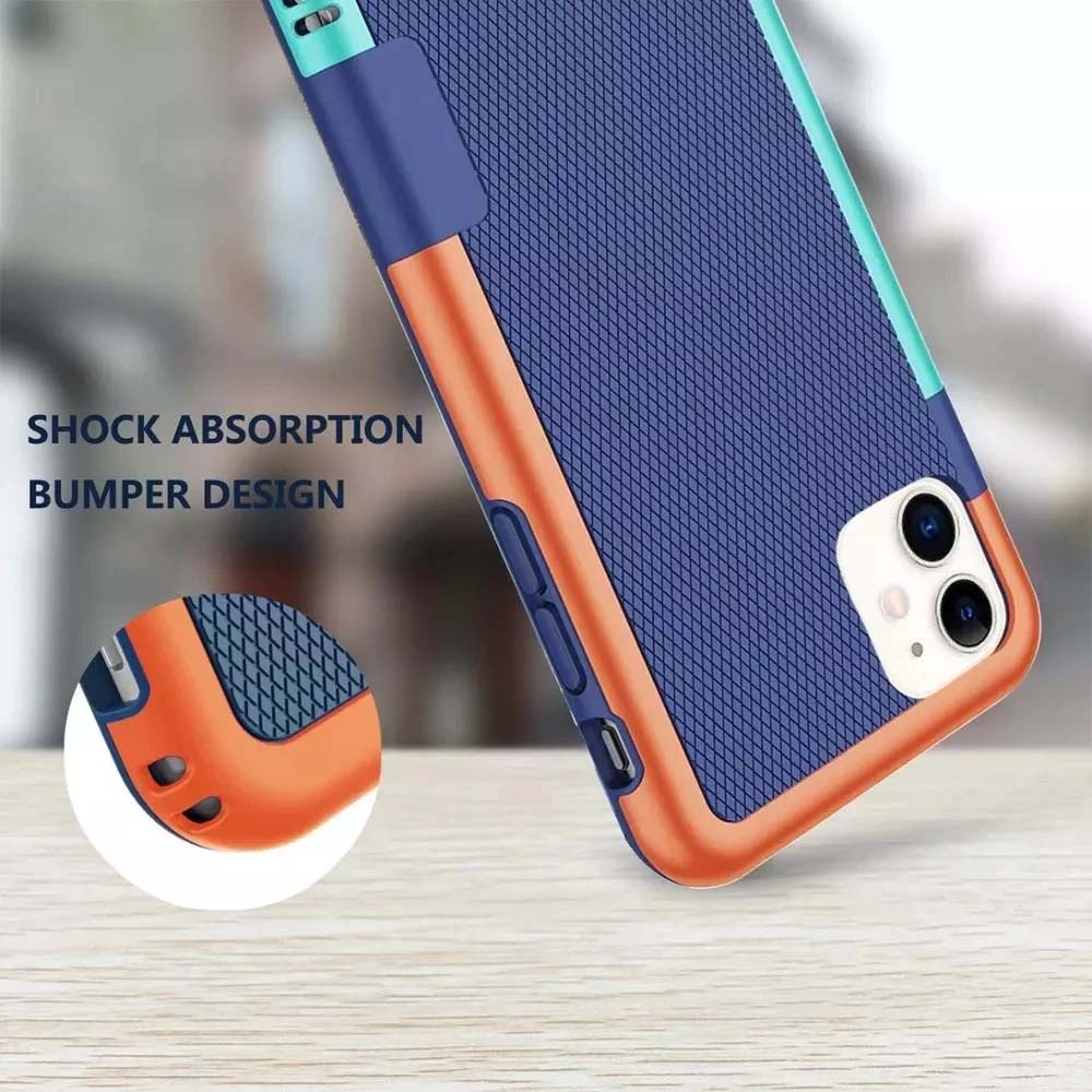 Hybrid Shockproof Bumper Rubber Soft Silicone Phone Case For iPhone