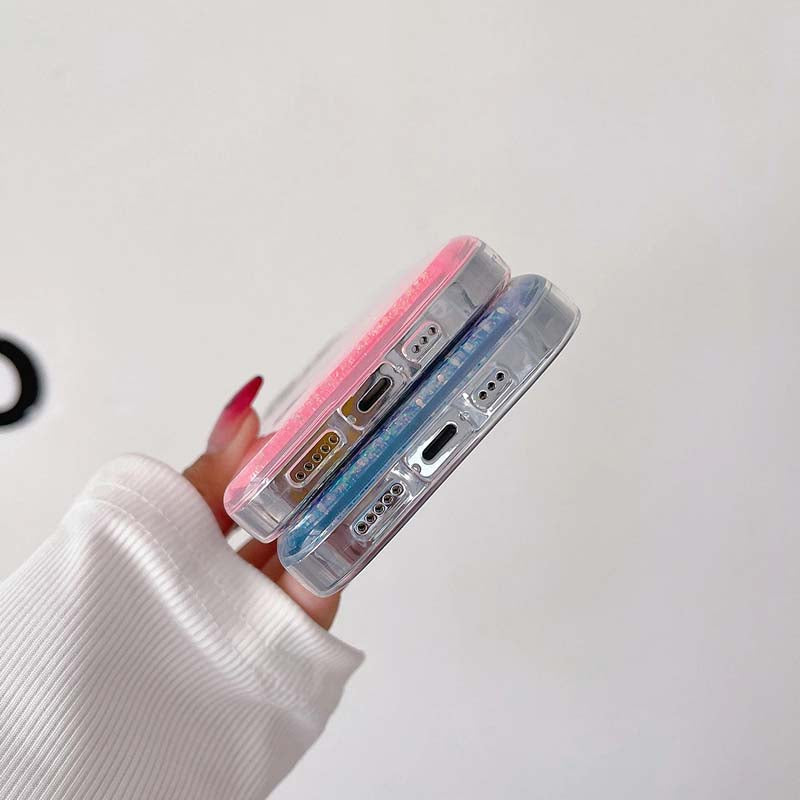 Transparent Luminous Bling Rhinestones Phone Case For iphone 11