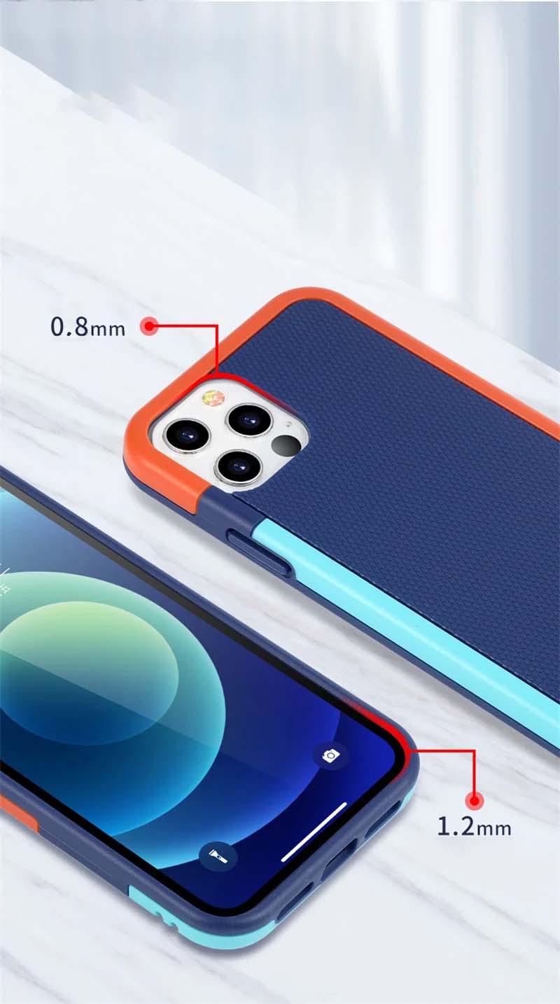 Hybrid Shockproof Bumper Rubber Soft Silicone Phone Case For iPhone