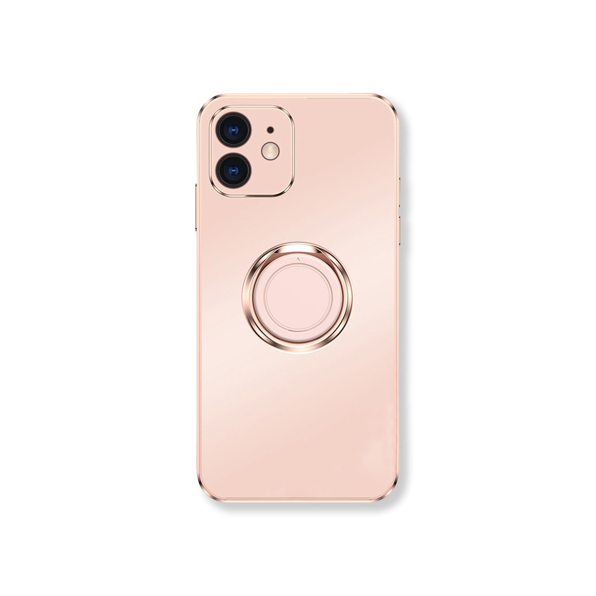 Soft Matte Electroplated Phone Case With Mobile Phone Stand For iPhone