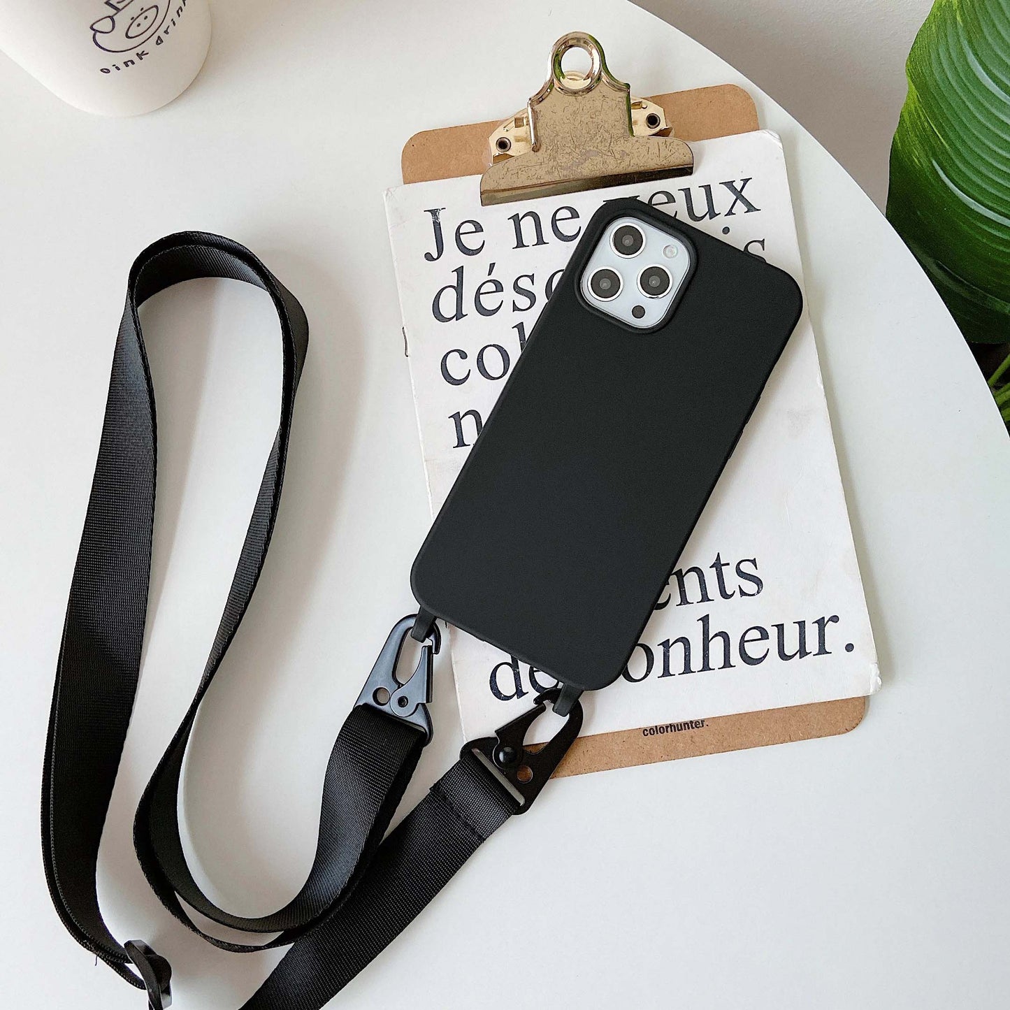 Lanyard Rope Crossbody Necklace Silicone Phone Case For iPhone