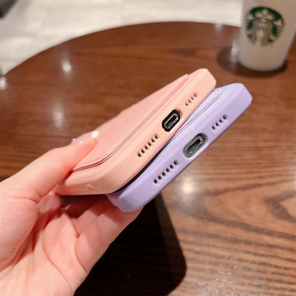 Leather Card Holder Phone Cases For iPhone XR