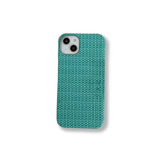 Knitted Solid Color PC Hard Phone Case For iPhone