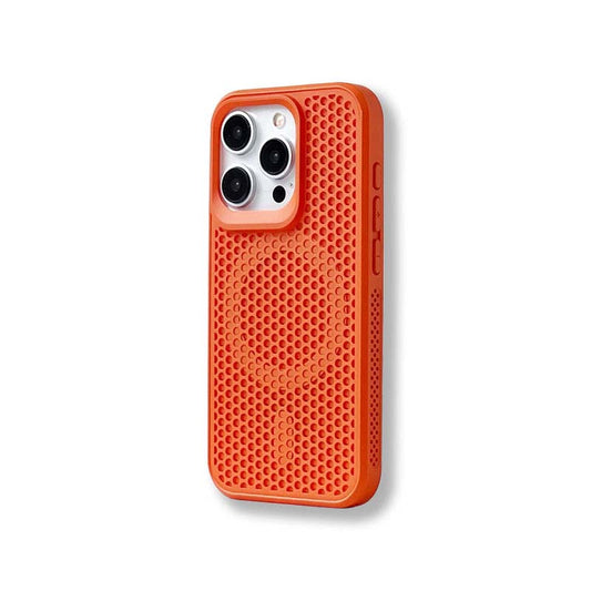 Heat Dissipation Cooling Mesh Magsafe Magnetic Phone Case For iPhone