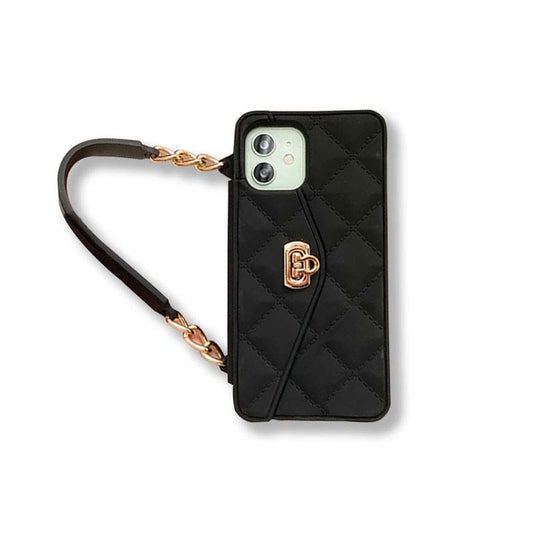 Hand Holder Chain Soft Silicone Phone Case For iPhone