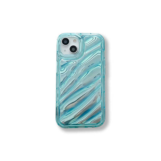 Laser Neon Water Ripple Soft Silicone Phone Case For iPhone