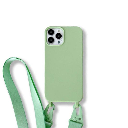 Lanyard Rope Crossbody Necklace Silicone Phone Case For iPhone