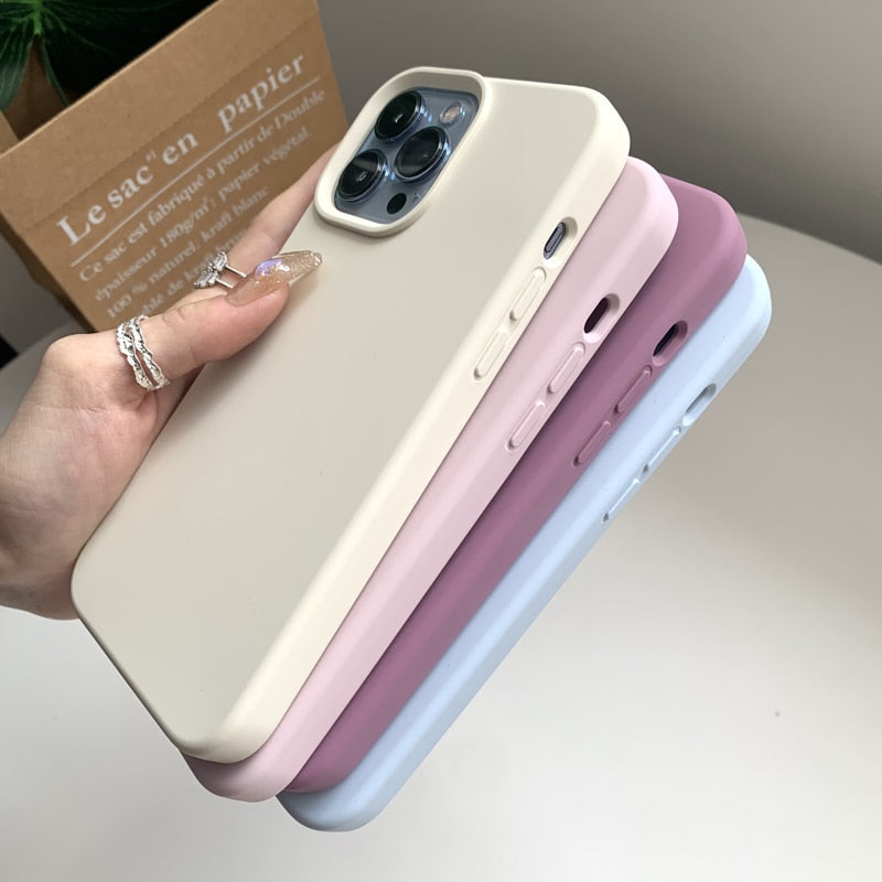 Liquid Silicone Phone Case for iPhone