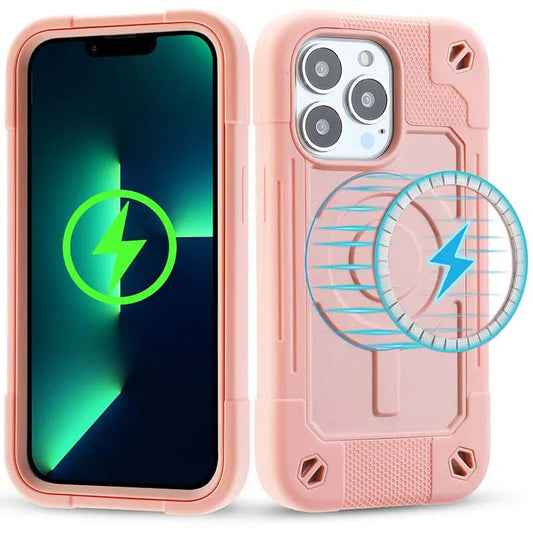 Heavy Armor Shockproof Defend Magnetic Case For iPhone