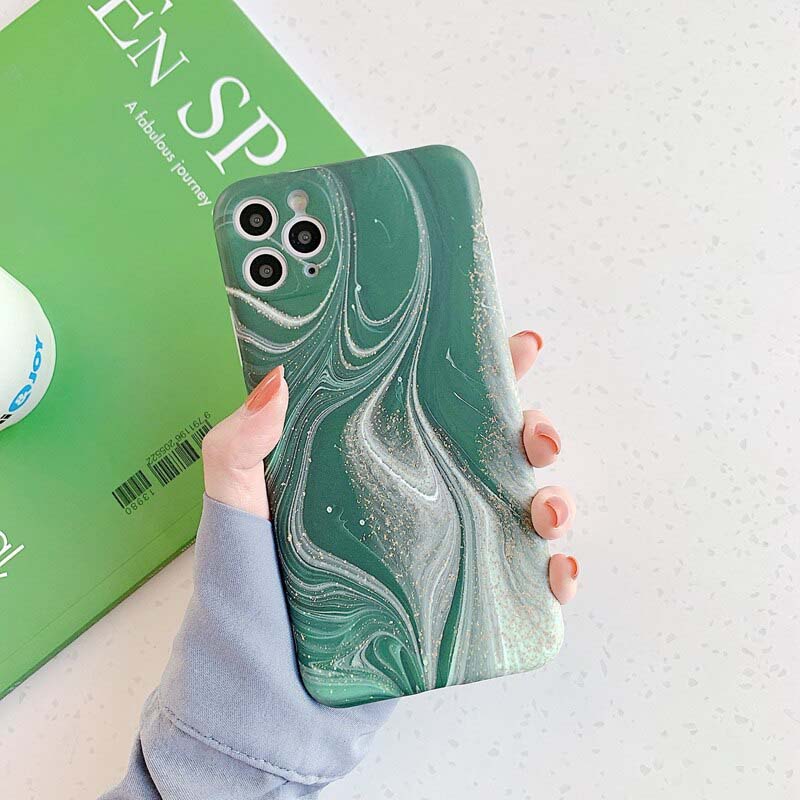 Luxury Marble Shockproof Soft Silicone Matte Cover Phone Case For iPhone 14 Pro Max