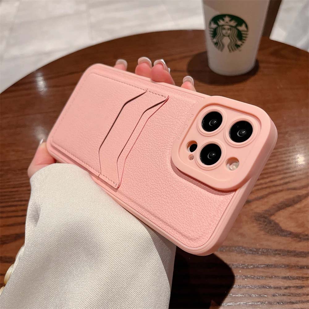 pink iphone xr card case