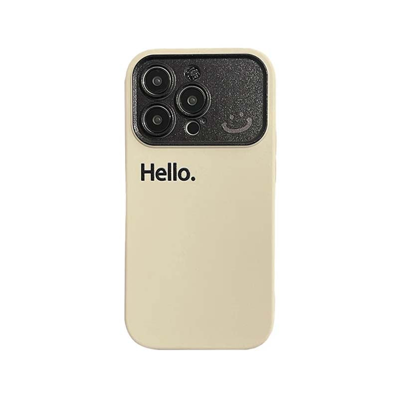 Big Windows Camera Protector Letters Silicone Phone Case For iPhone