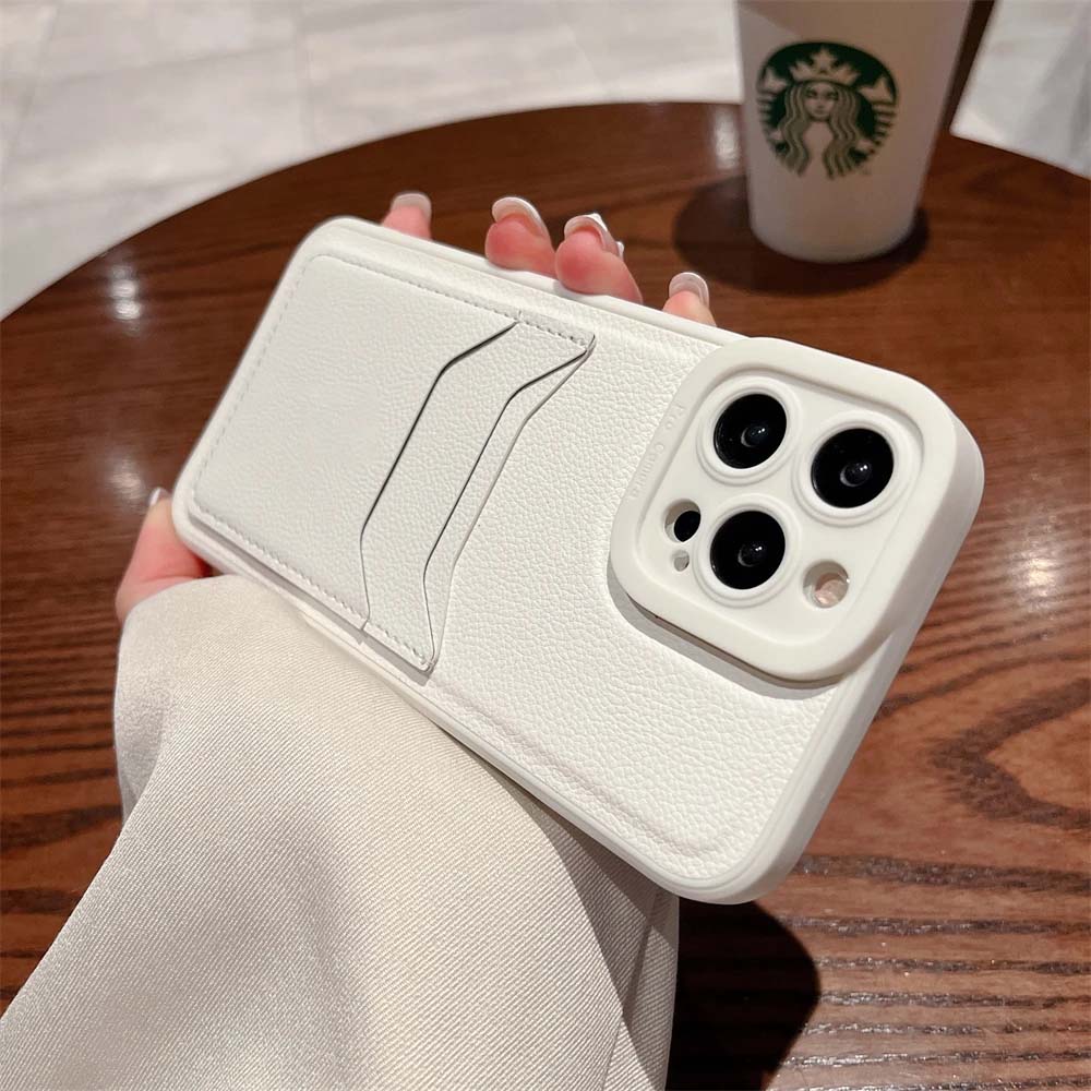 white iphone xr card case