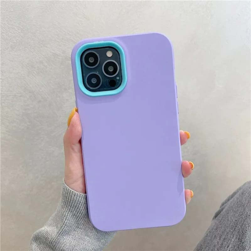 Candy Color Soft Liquid Silicone Phone Case For iPhone 14