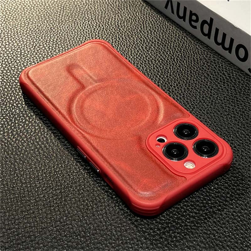 Leather Magnetic For Magsafe Phone Case For iPhone