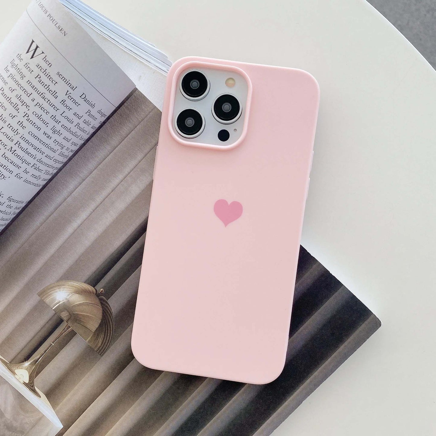 Love Heart Silicone Soft Mobile Phone Case For iPhone