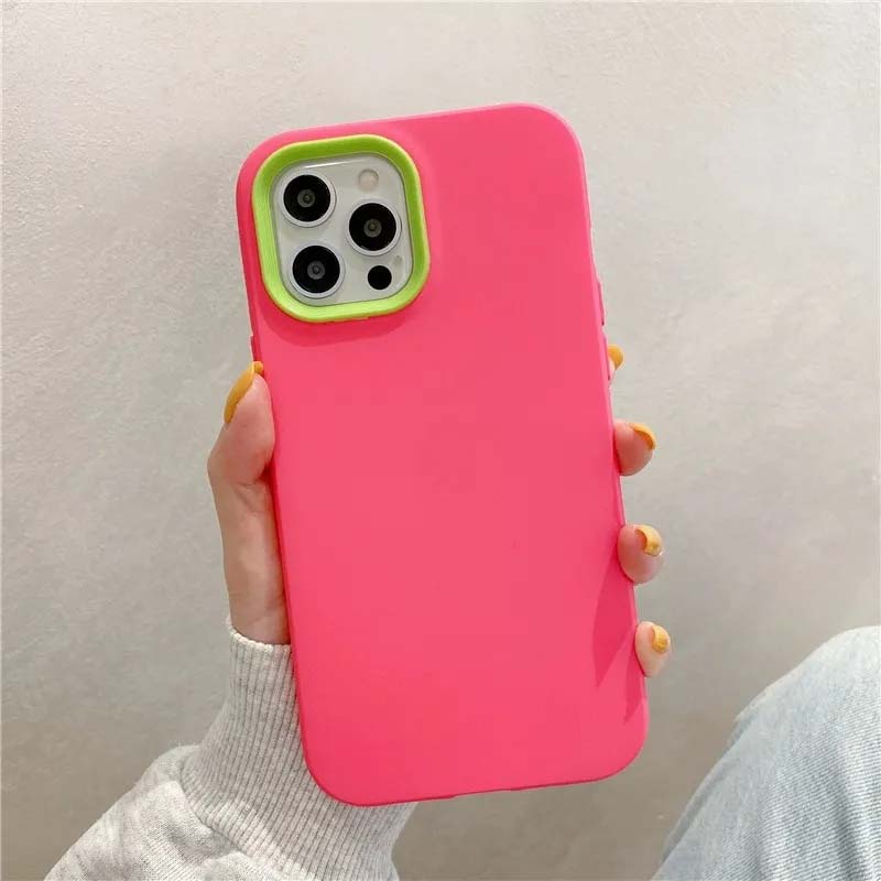 Candy Color Soft Liquid Silicone Phone Case For iPhone 14