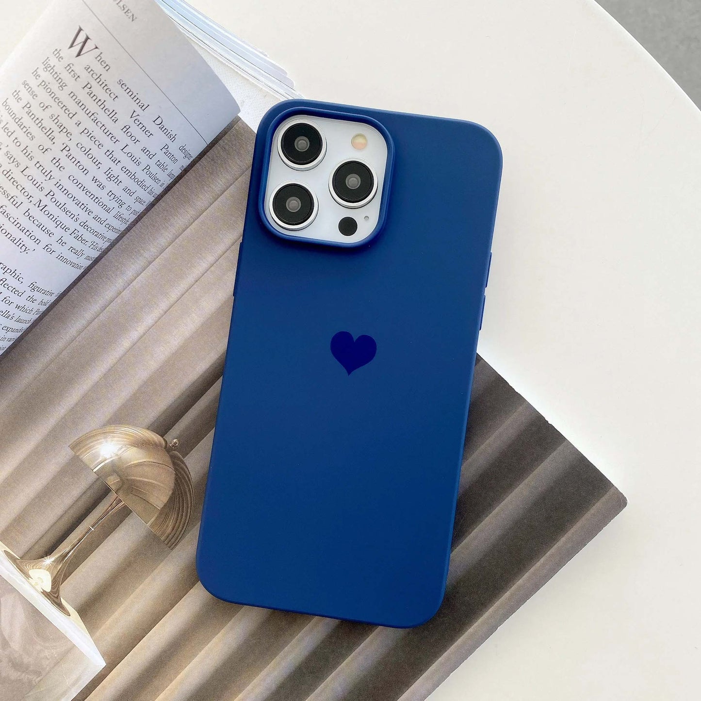 Love Heart Silicone Soft Mobile Phone Case For iPhone